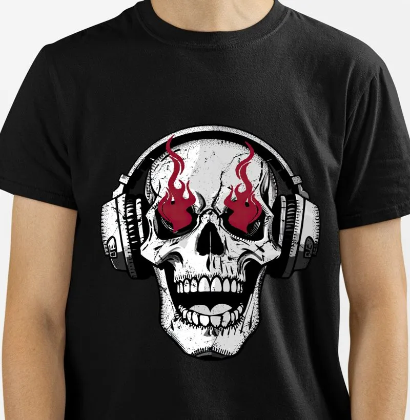 Caveira Preta e branca 