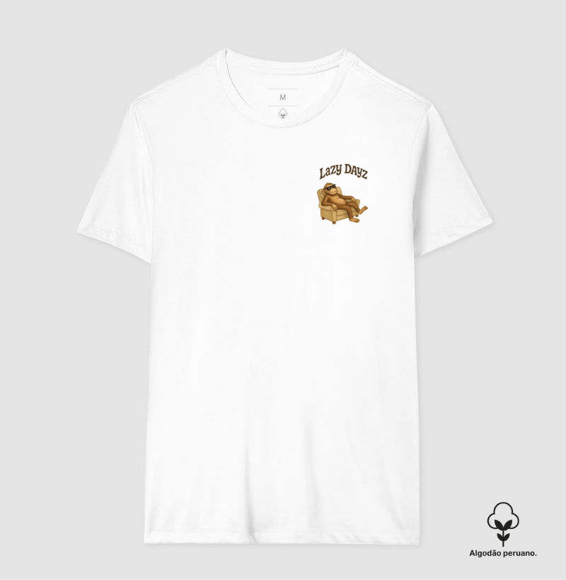 Camiseta algodão peruano - Lazy Dayz