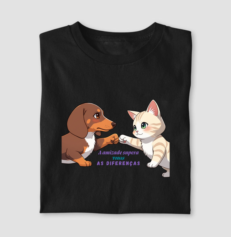 A amizade supera qualquer diferença | Tee Original