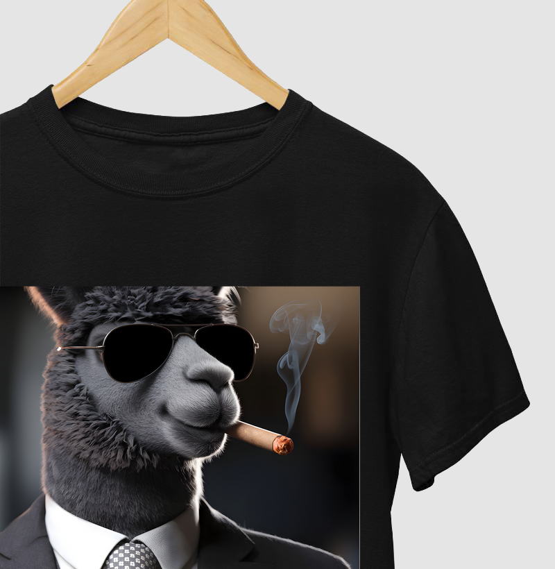 Camiseta Alpaca Stylish Smoke Black