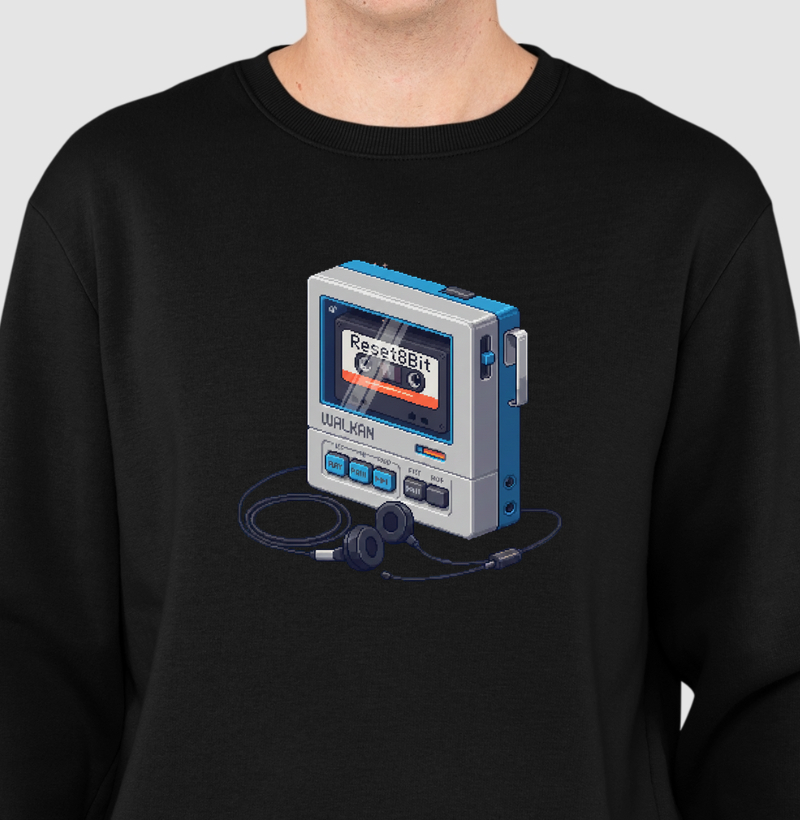 Suéter Moletom Walkman Reset8Bit 