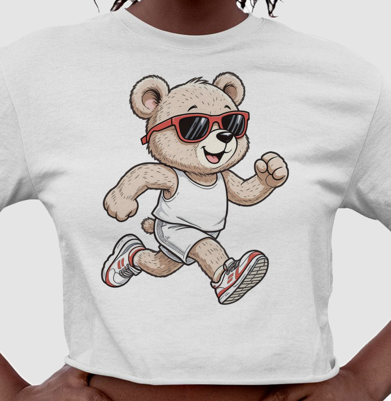 Runner Bear - sunglasses