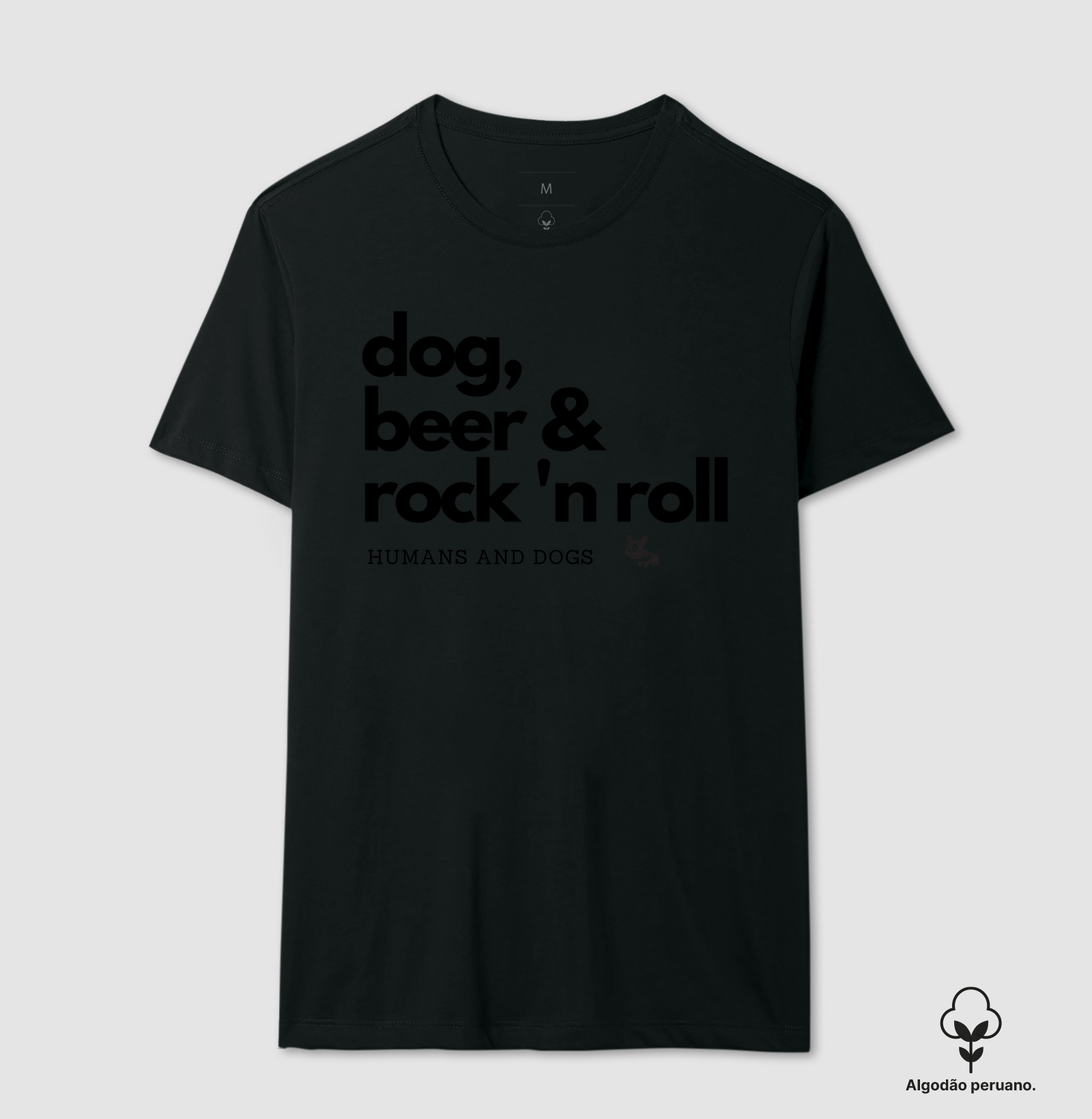 Camiseta Dog, Beer & Rock'n Roll