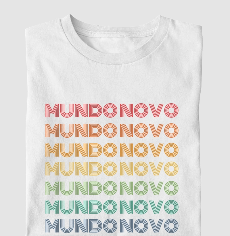 Mundo Novo Letreiro Retrô