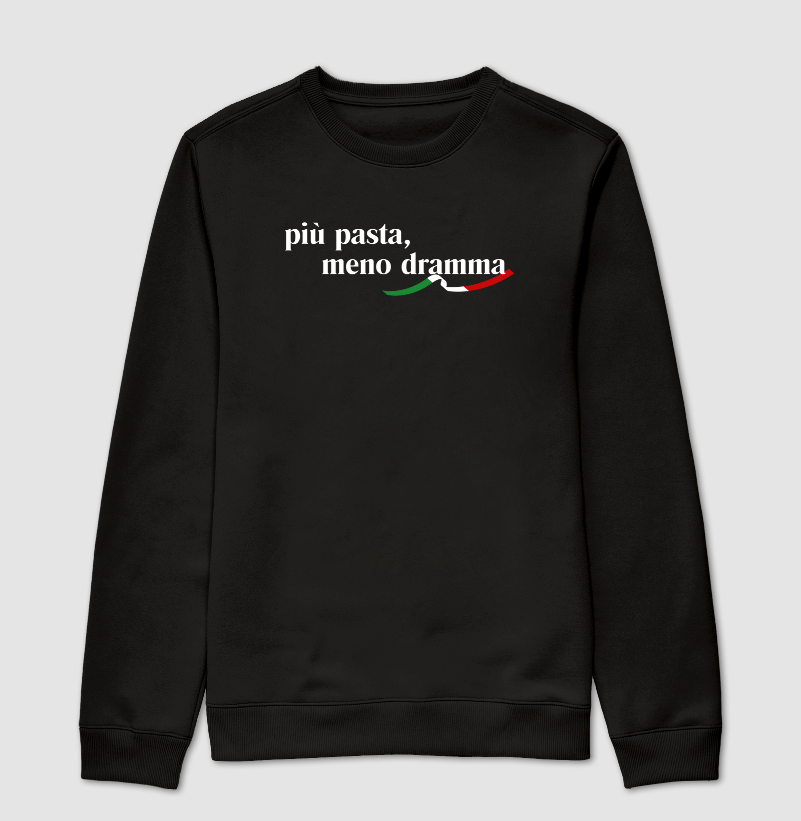 + pasta, - dramma