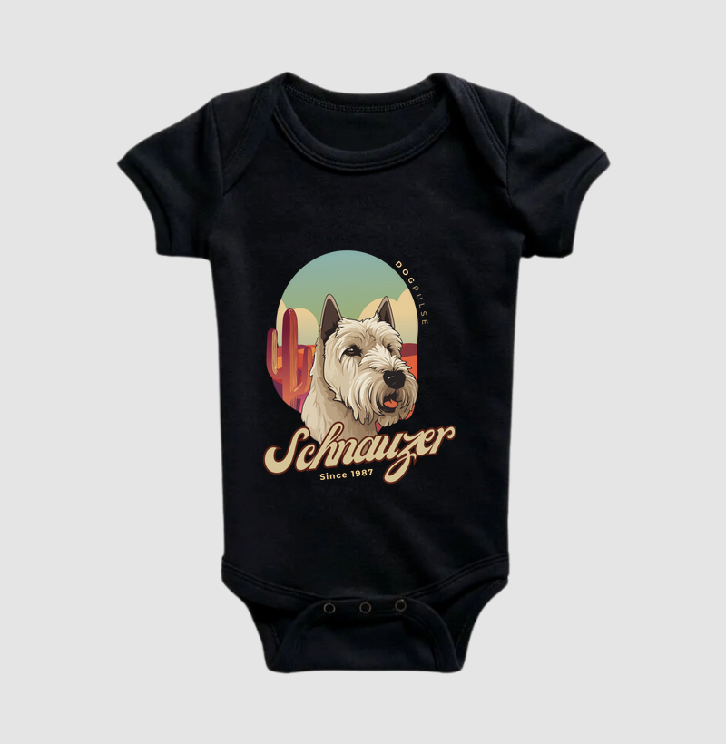 Body Infantil Schnauzer Busto Dog Pulse