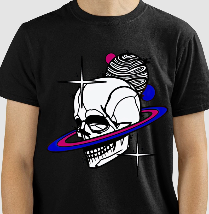 Skull planet ring