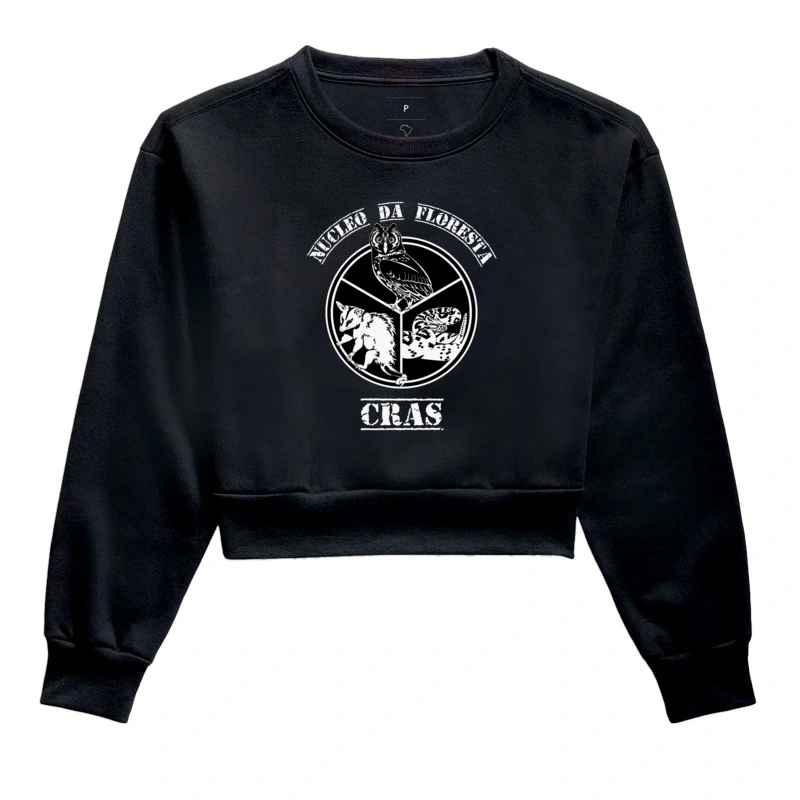 LINHA BÁSICA CROPPED MOLETOM
