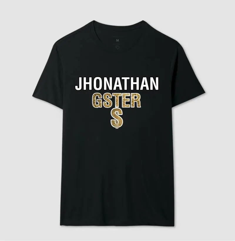 Camiseta Masculina Jhonathangster Intro Cash