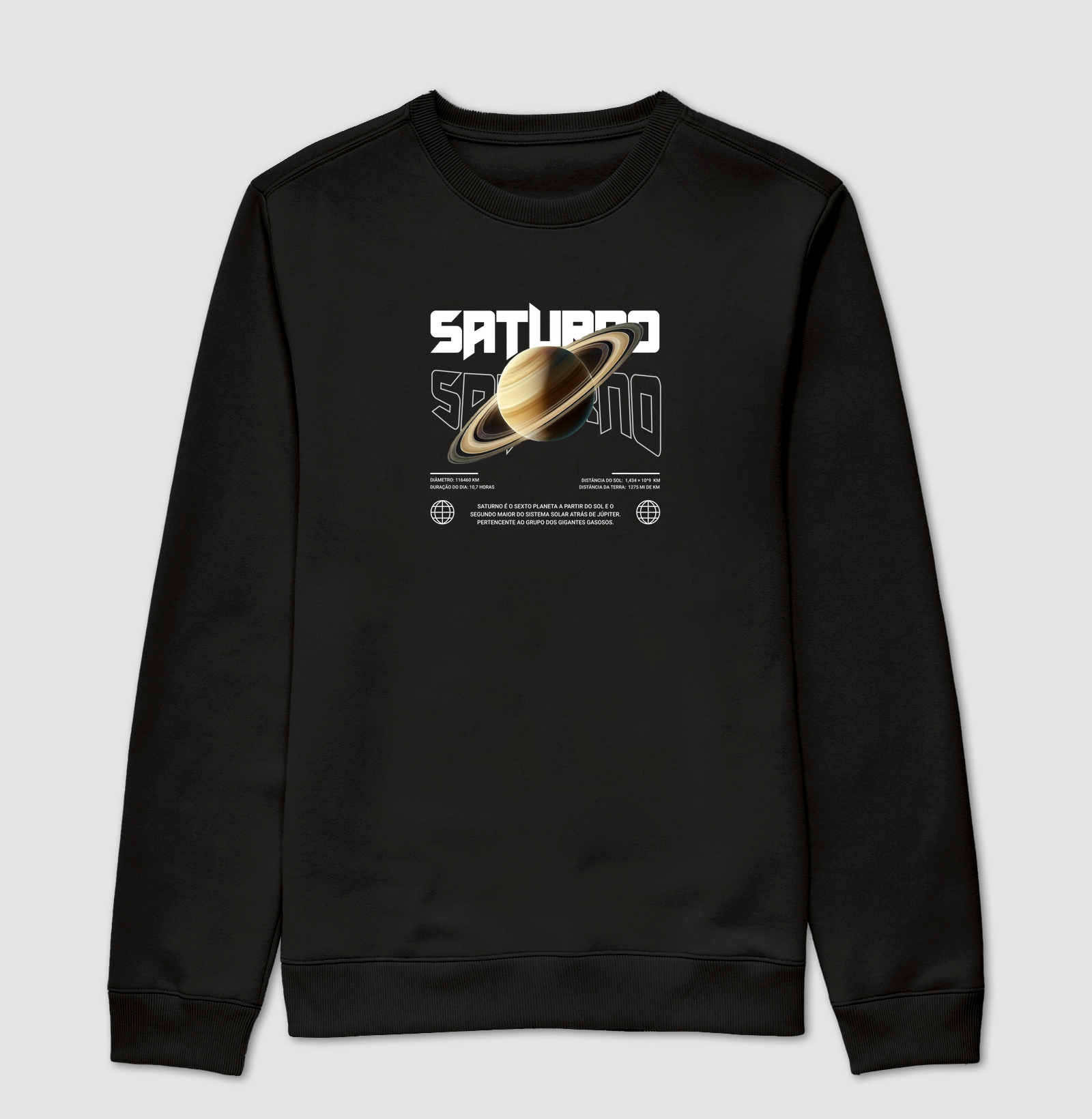 Saturno - Suéter Moletom