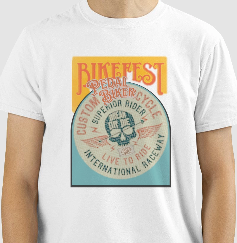 camiseta pedal biker custom bikefest