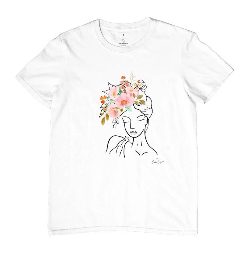 Camiseta Mulher Buquê cl320