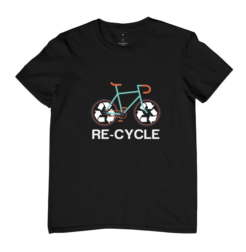 Recycle Blue Bike Black