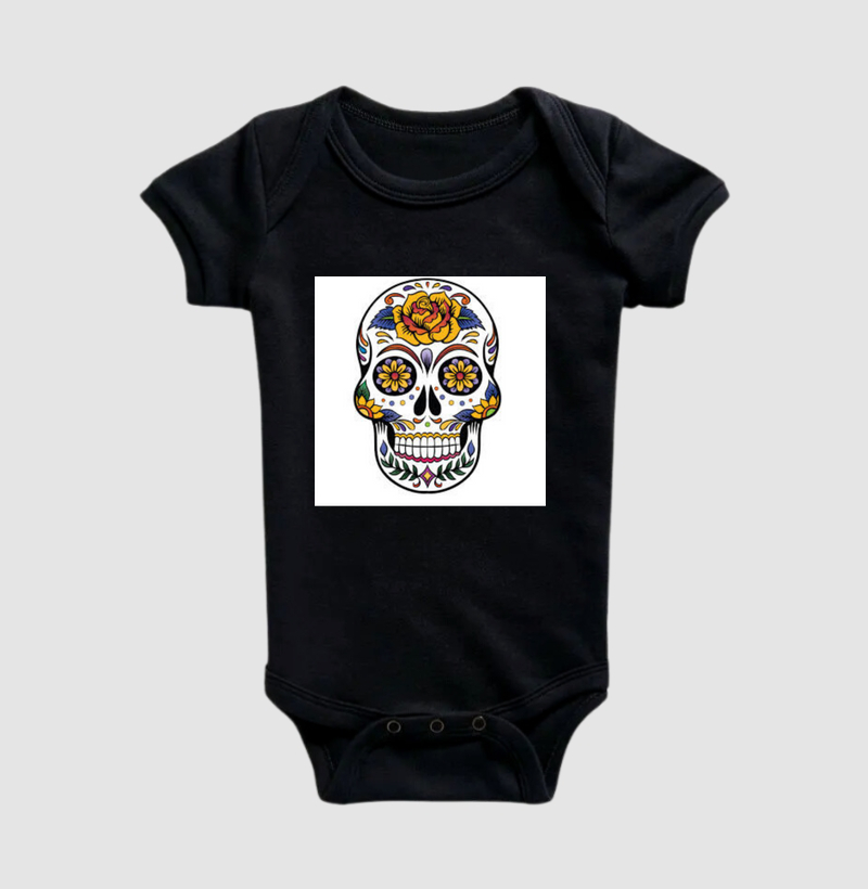 Camisetas com estampas inspiradas em caveiras