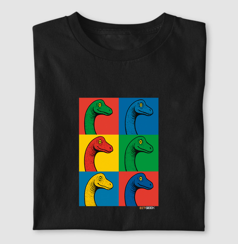 Camiseta Dinos Pop - Braquiossauro