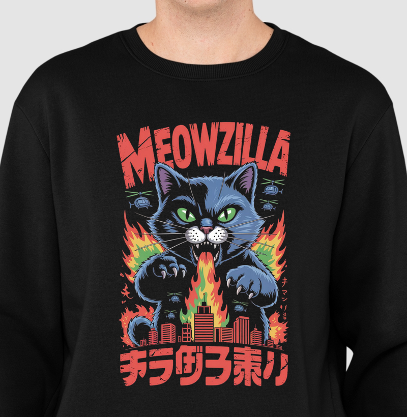 Moletom "Meowzilla" - O Terror Felino