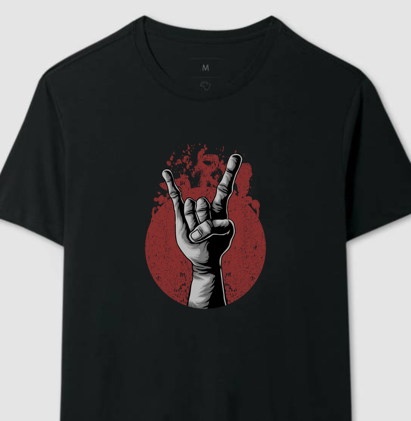 Camiseta viva o rock