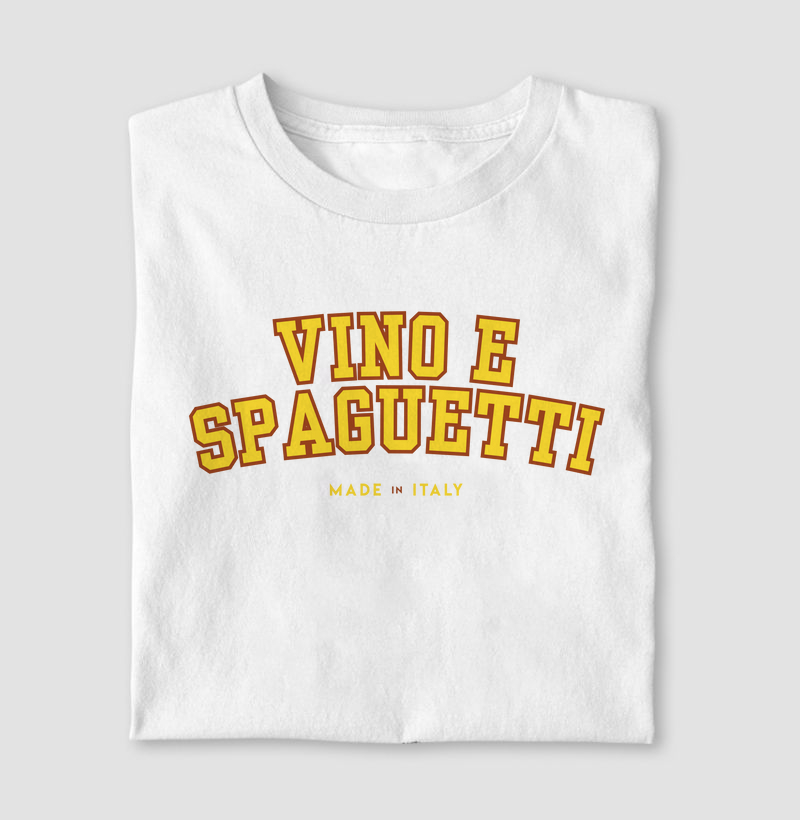 Camiseta Vino e spaguetti