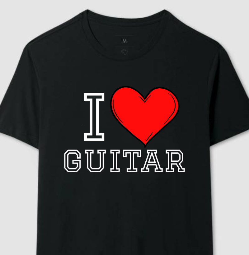 CAMISETA I LOVE GUITAR