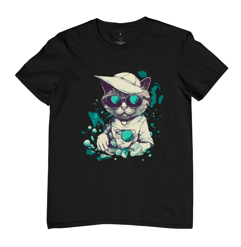 T-shirt Gato Meditando