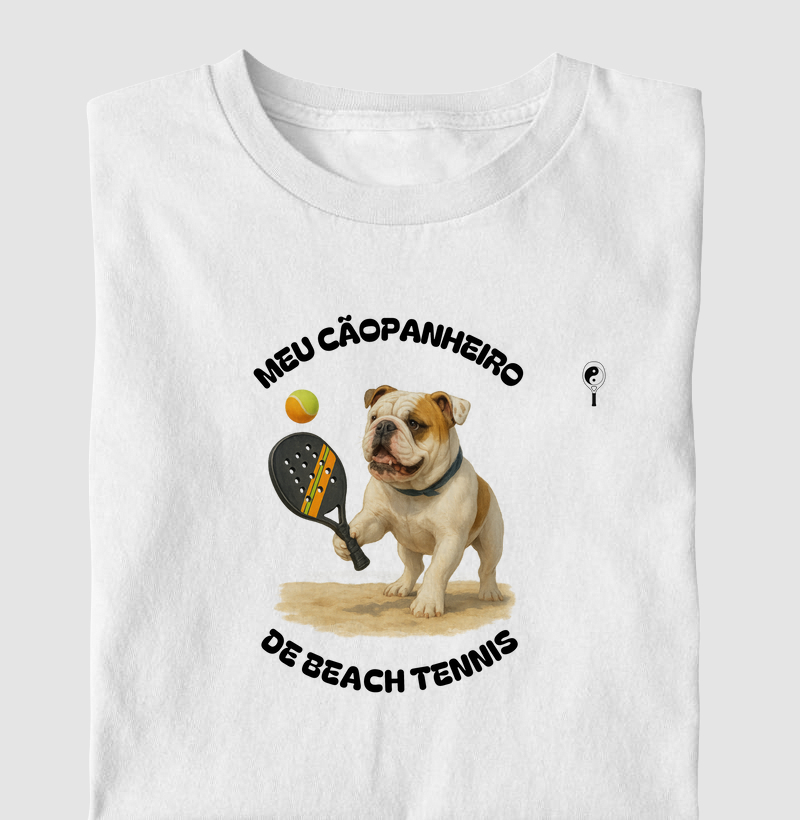Meu Cãopanheiro de Beach Tennis - Bulldog Inglês