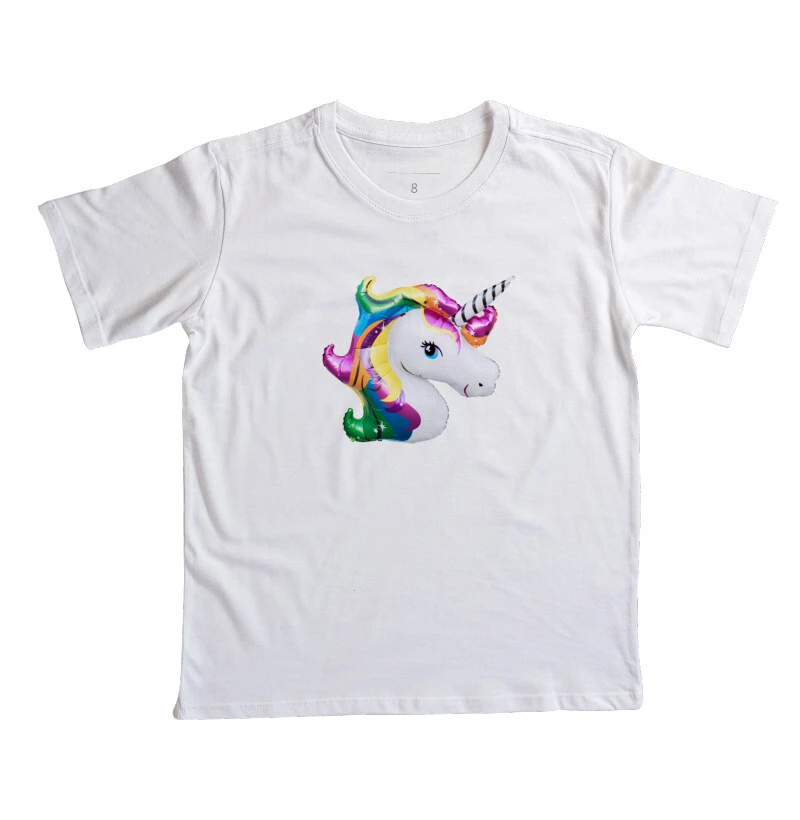 camiseta infantil unicórnio