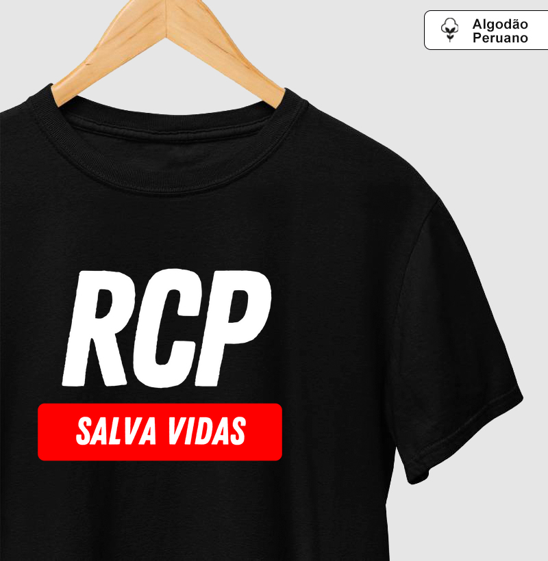 Camiseta Algodão Peruano – RCP Salva Vidas