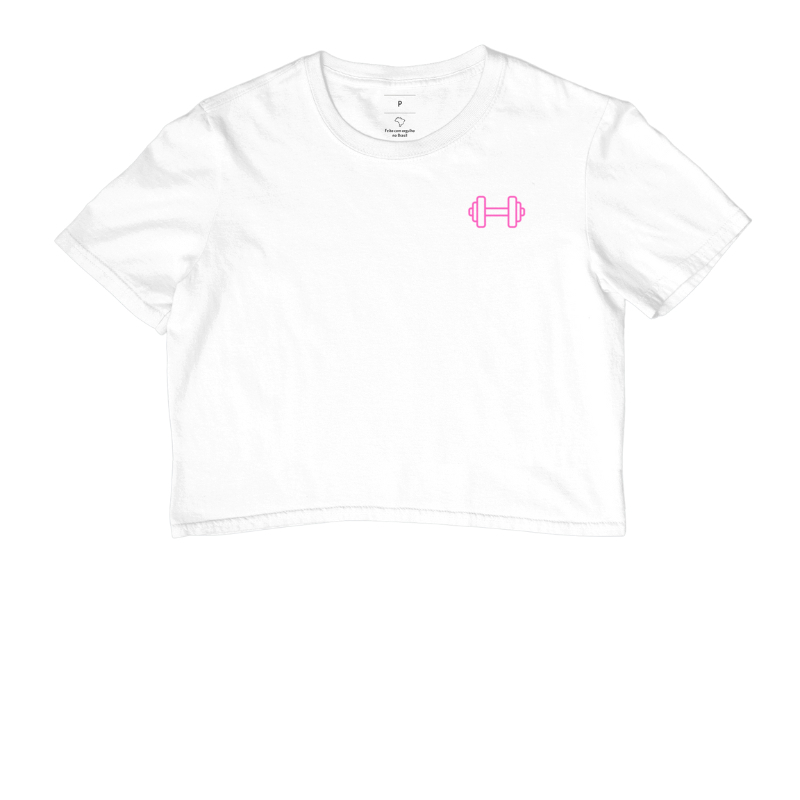 cropped halter rosa