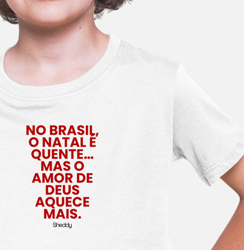 Camiseta personalizada do Natal