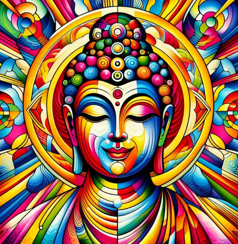 Buda colorido