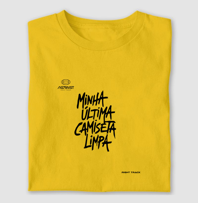 Minha última camiseta limpa
