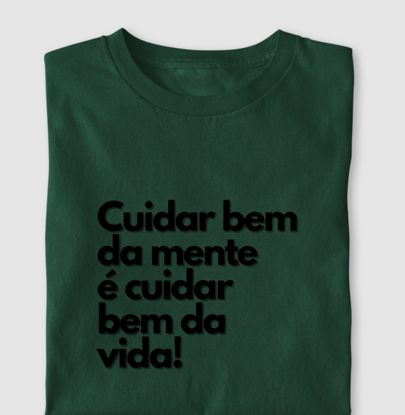 Camiseta de psicologia Cuidar da mente 
