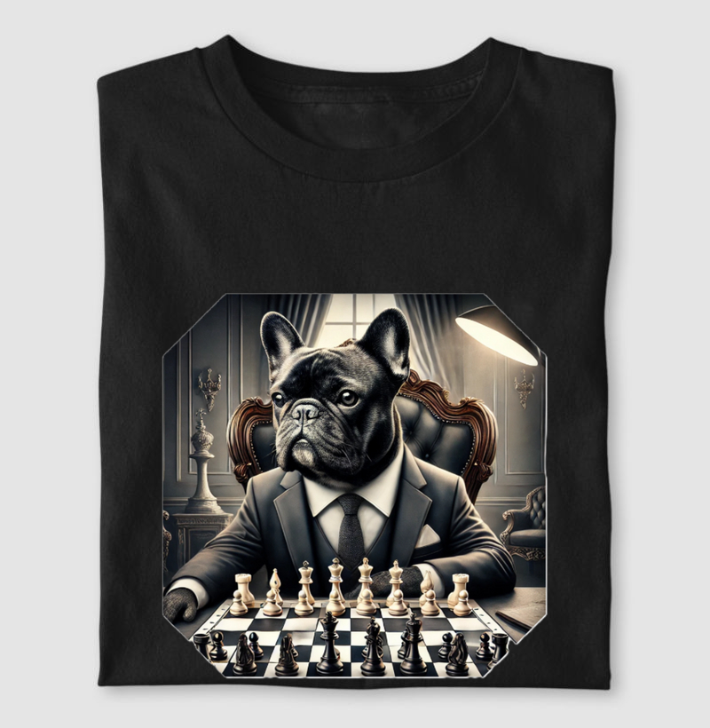 Bulldog francês do xadrez