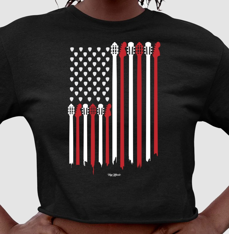 American Flag Acoustic&Guitar