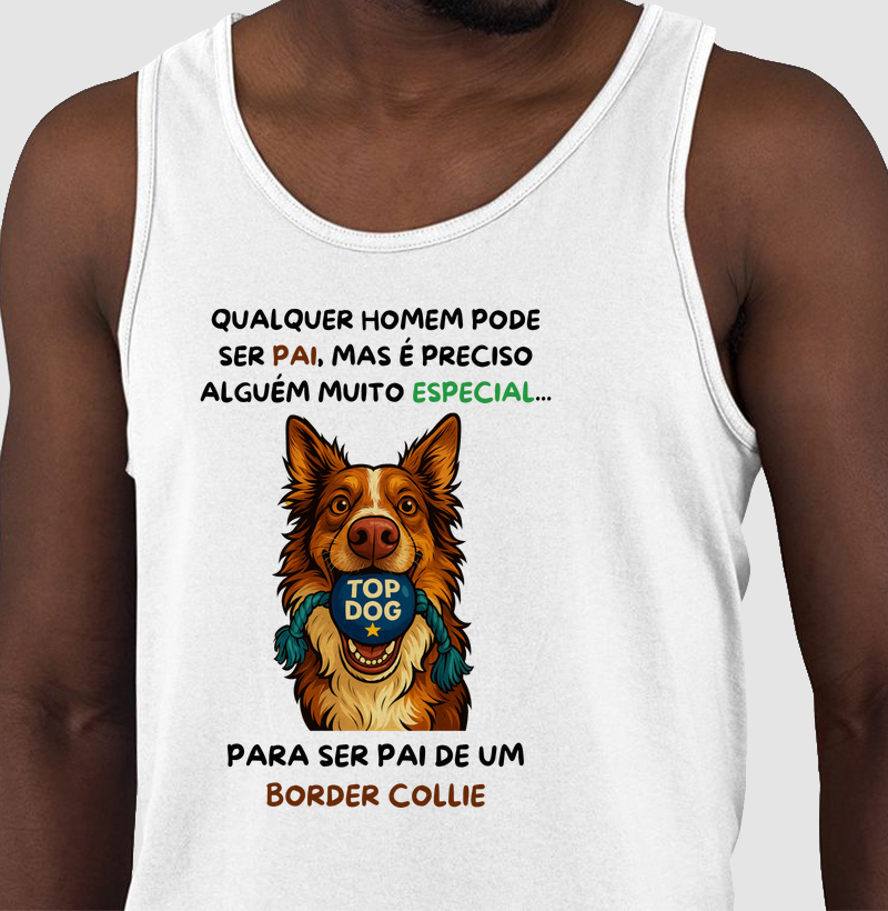 Pai de border collie é especial