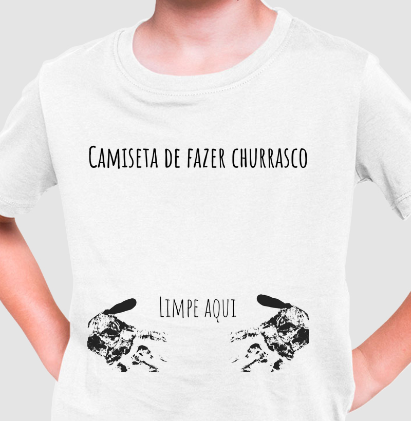 Camiseta de fazer churrasco (infantil)