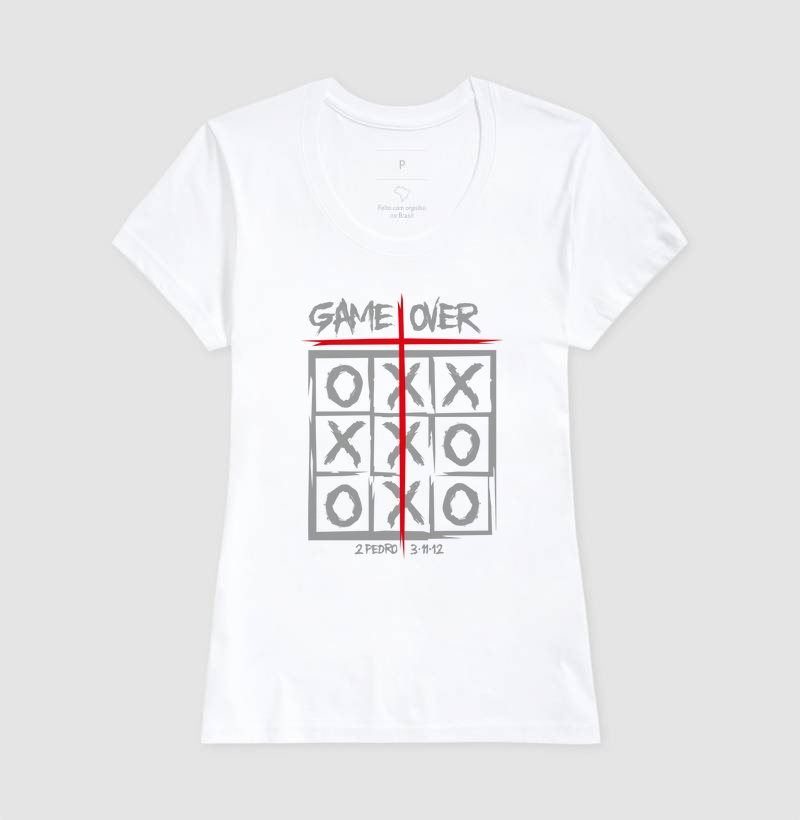 Camiseta Feminina Game Over
