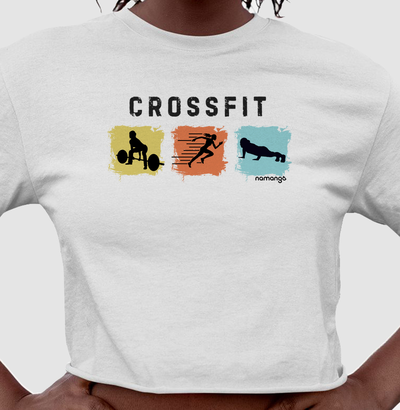Cropped CrossFit Composição de Movimentos – Na Manga