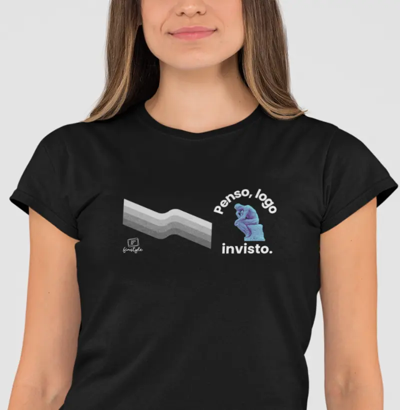 Penso, logo invisto | minimalista lateral com detalhes