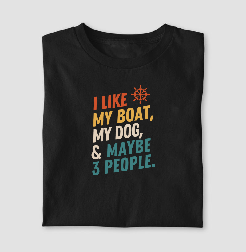 I like my boat and maybe 3 people - Algodão 30.1 
