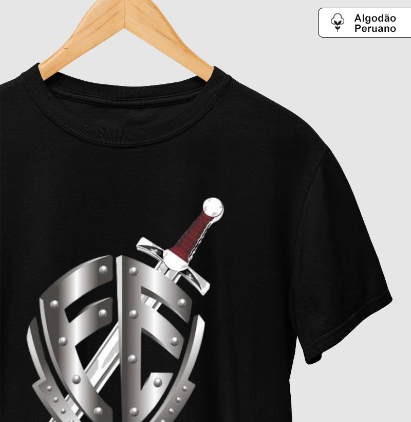 Camiseta Escudo Fé Estilizado