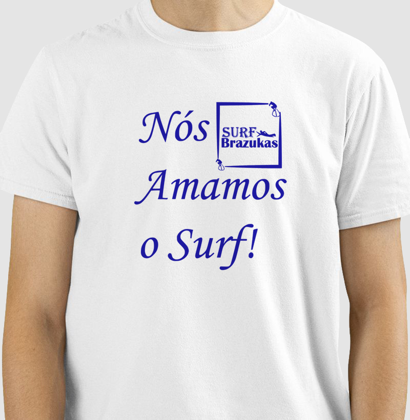 NÓS AMAMOS O SURF - LETRA AZUL