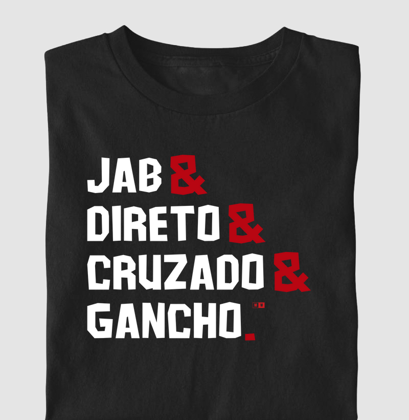 JAB, DIRETO, CRUZADO E GANCHO