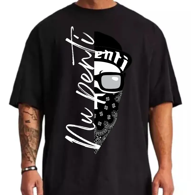 Camiseta Oversized Gangsta Nu penti