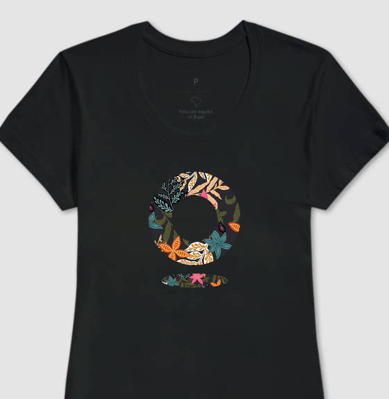 Camiseta O Floral 1 Orchid