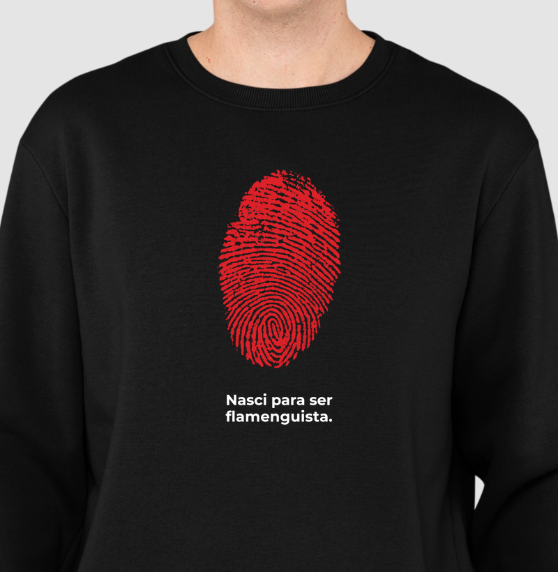 Moletom "Nasci pra ser Flamenguista"