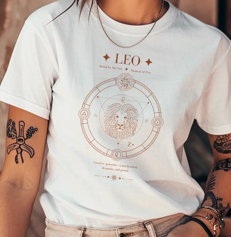 Camiseta Signos LEÃO - LEO ICONS