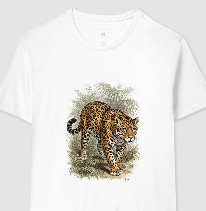 Camiseta Onça-Pintada | Coleção Aquarela Nativa