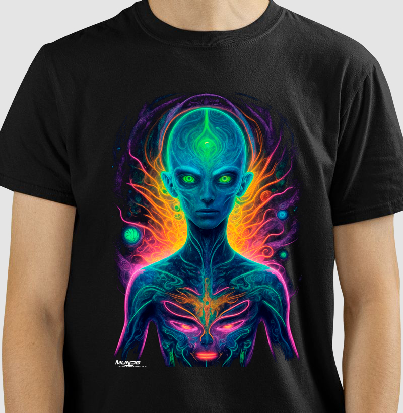 Camiseta Chakra de Neon #01