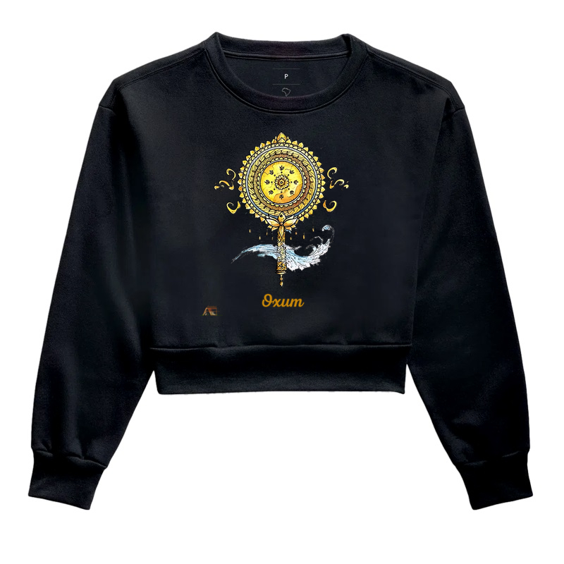 Camiseta Aruanda ê Abebê de Oxum Elegância com Axé em Algodão Premium